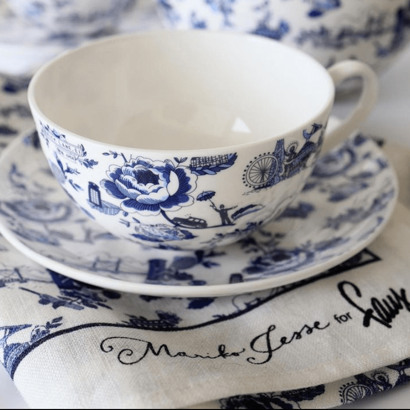 Faux collection at Inside Living Hong Kong: Hong Kong toile and willow fine bone china