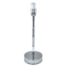 Addison Ross rechargeable bamboo LED lamp base in silver, cordless