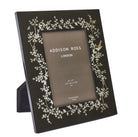Addison Ross black lacquer Chinoiserie photo frame, 5 x 7 inch