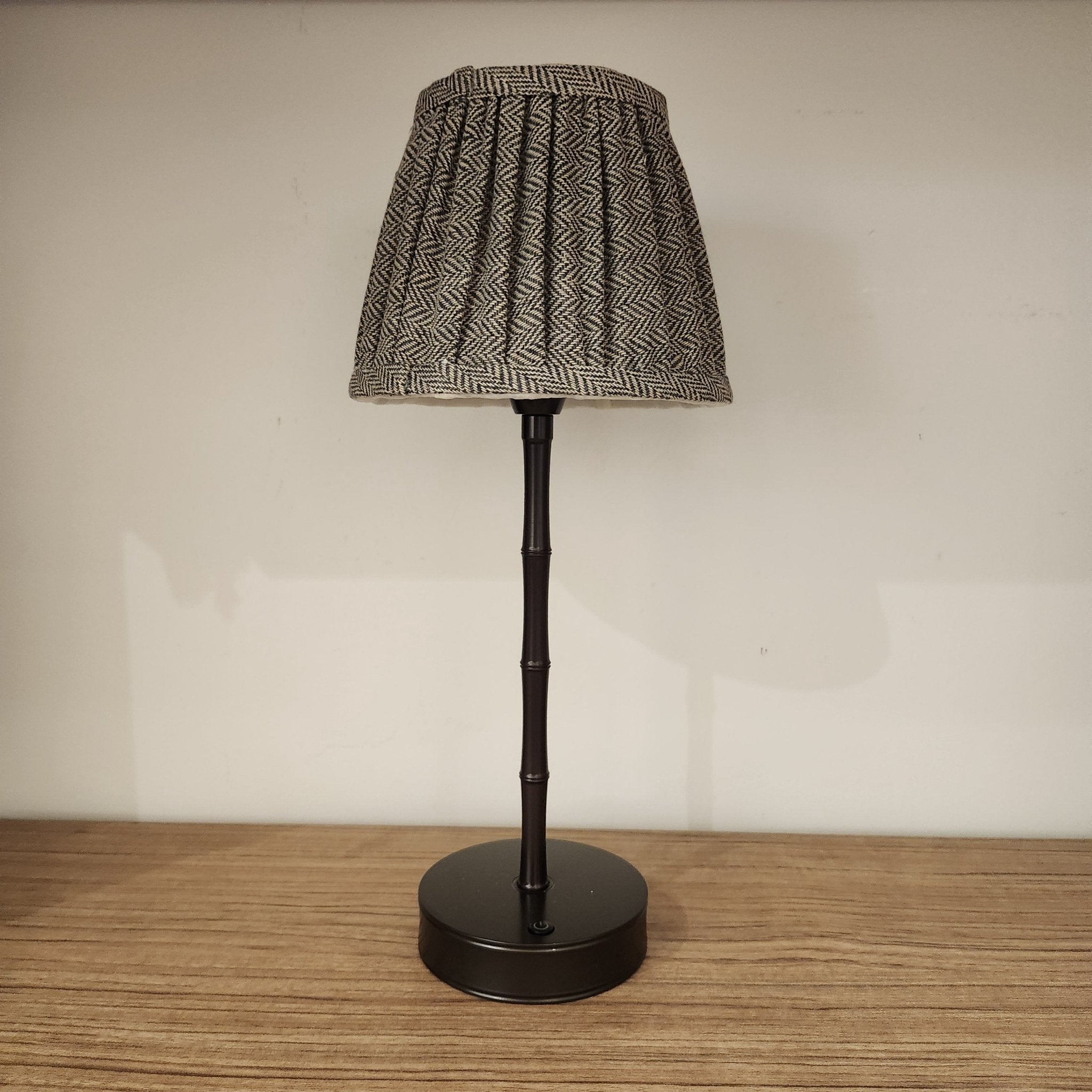 Addison Ross bronze bamboo rechargeable table lamp