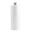Mini Column salt and pepper mill in white, lacquered rubber wood, 13.3 cm