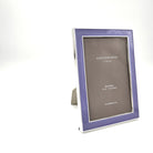Lilac enamel frame by Addison Ross, 4 x 6 inch format in portrait orientation