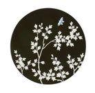 Black high-gloss lacquer coaster, Addison Ross Chinoiserie set