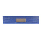 Blue lacquer watch box lined in cream suede, Addison Ross