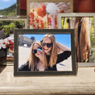 Taupe enamel frame by Addison Ross, 4 x 6 or 5 x 7 inch, landscape orientation