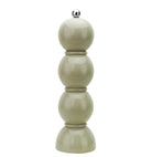 Bobbin salt or pepper mill in cappuccino lacquer
