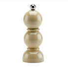 Mini Bob salt and pepper mill in cappuccino, lacquered rubber wood, 14 cm
