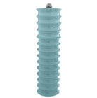Twister mill in eau de nil green lacquer, scalloped rubber-wood salt or pepper grinder
