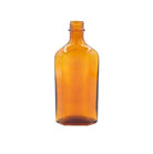 Small vintage deep amber glass bottle, 14 cm, from Eastern Europe