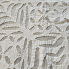 White organza applique bedspread, single size, styled
