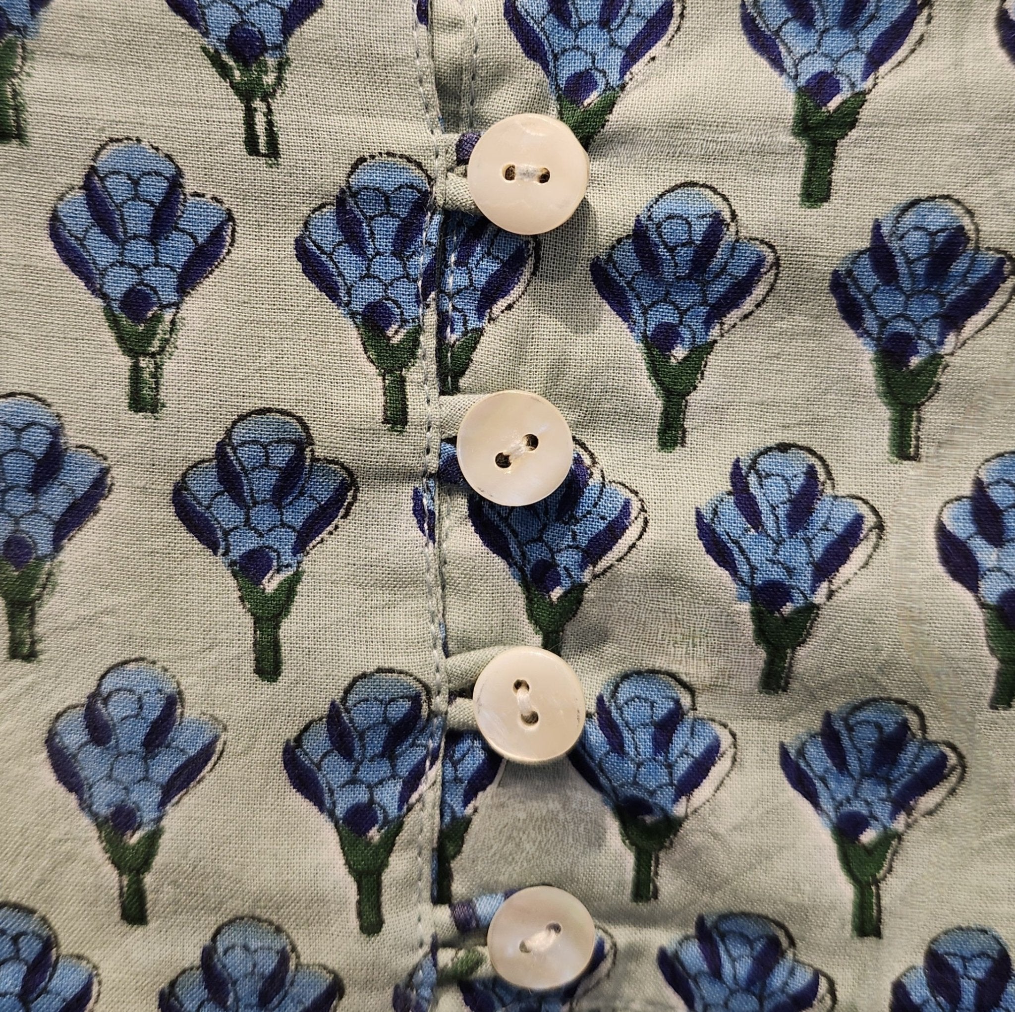 Block-print cotton sundress, Lucy design