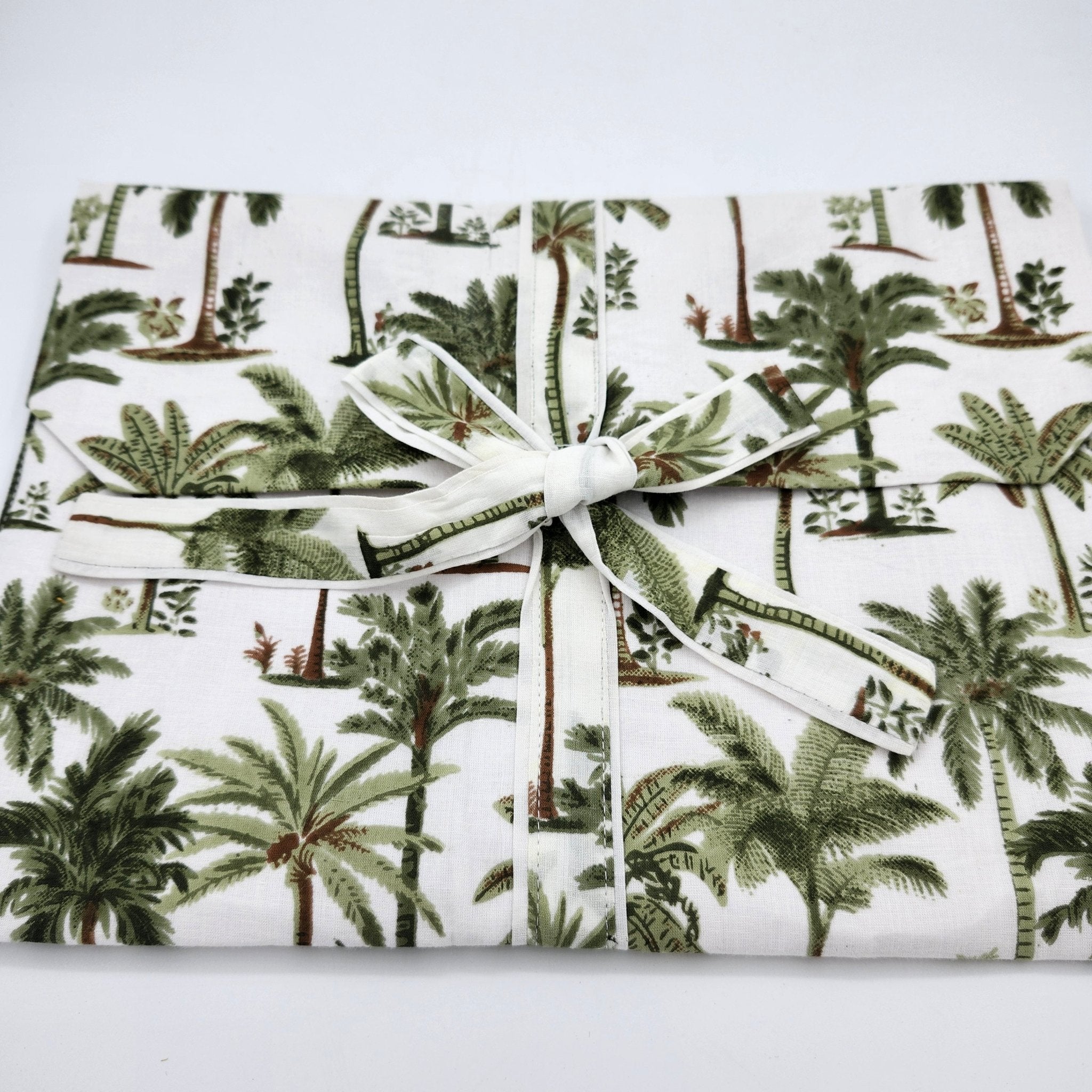 Little Palms pyjama set with a matching envelope bag