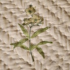 Yellow flowers block-print quilt with a striped border