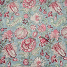 Hibiscus block print runner