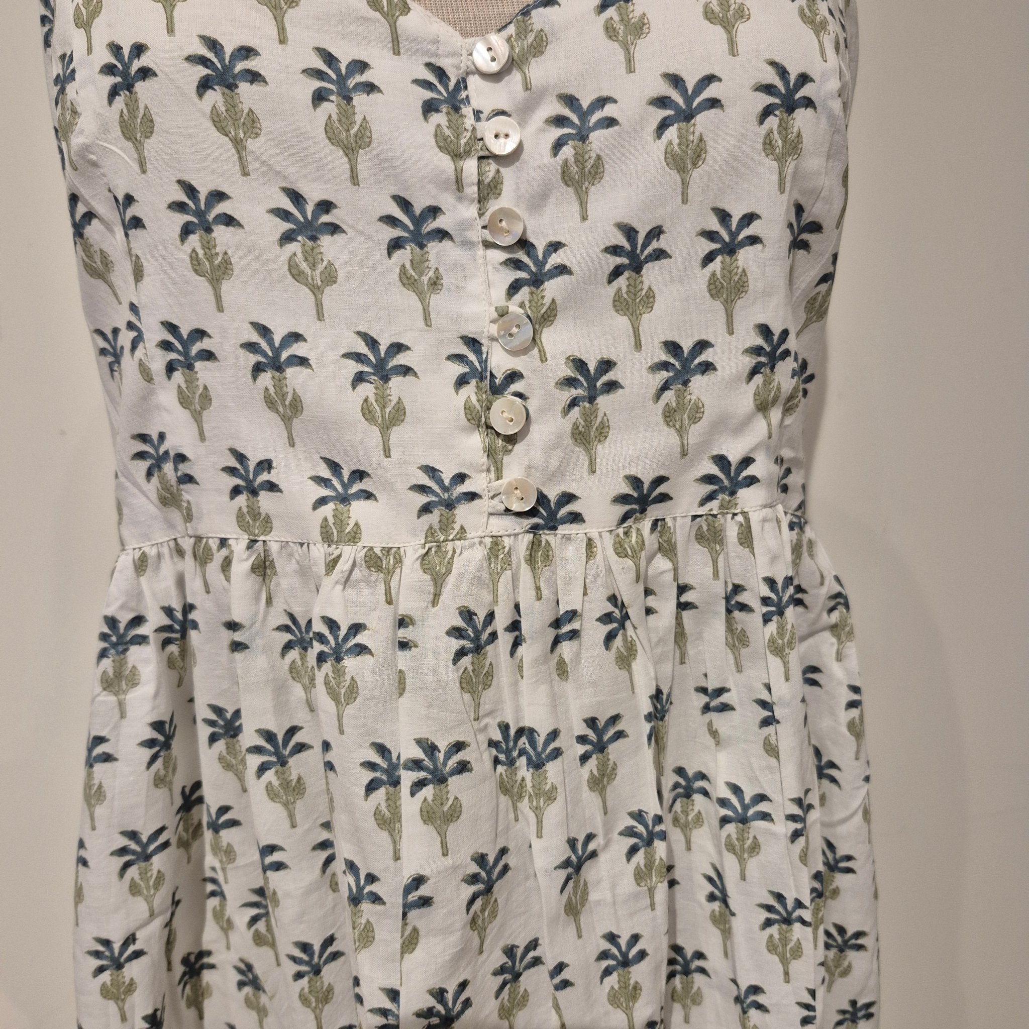 Block-print cotton sundress, Sally design
