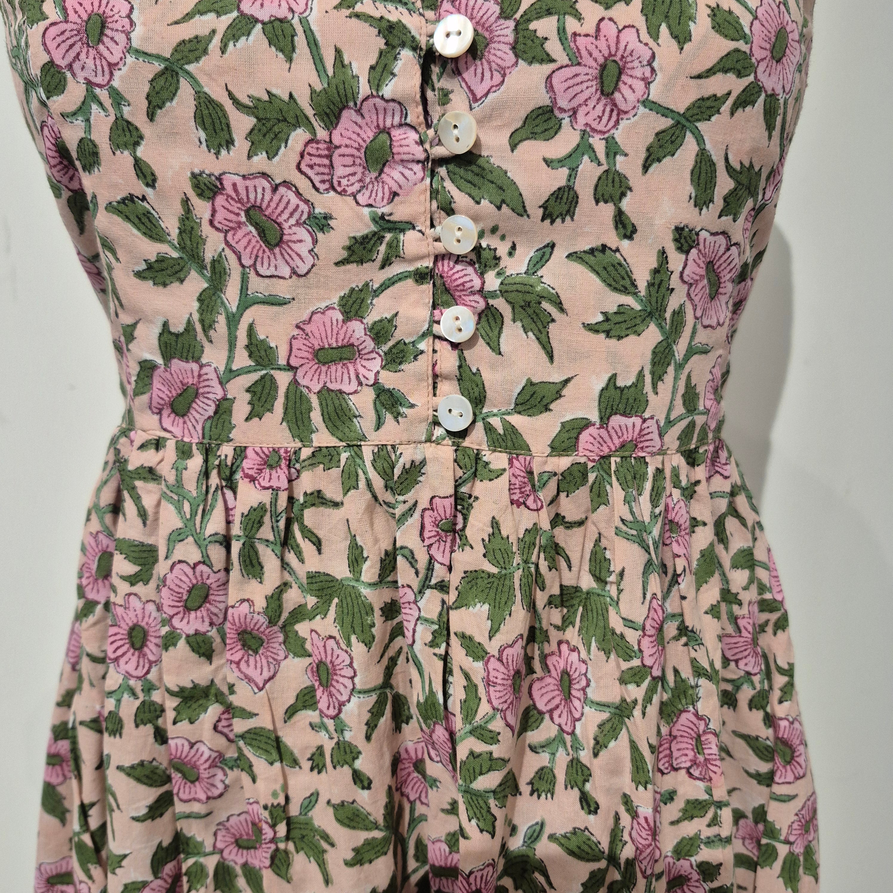 Block-print cotton sundress, Zariah design