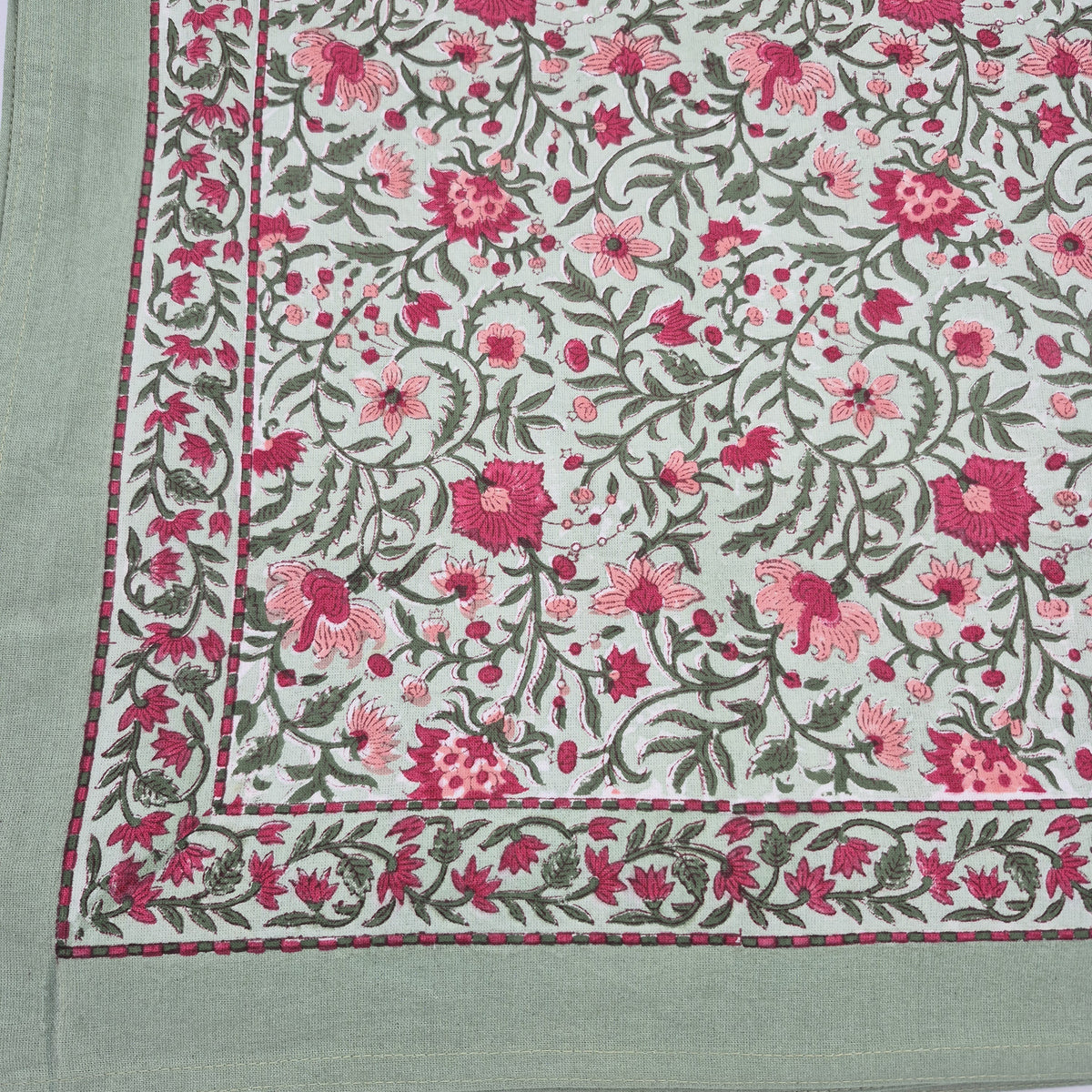 Shimla block print tablecloth in soft cotton with a beautiful drape, for celebrations or everyday use, in various sizes