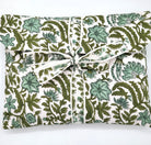 Eloise teal floral block-print pyjamas, long style