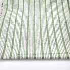 White Blossom block-print runner, blossom side
