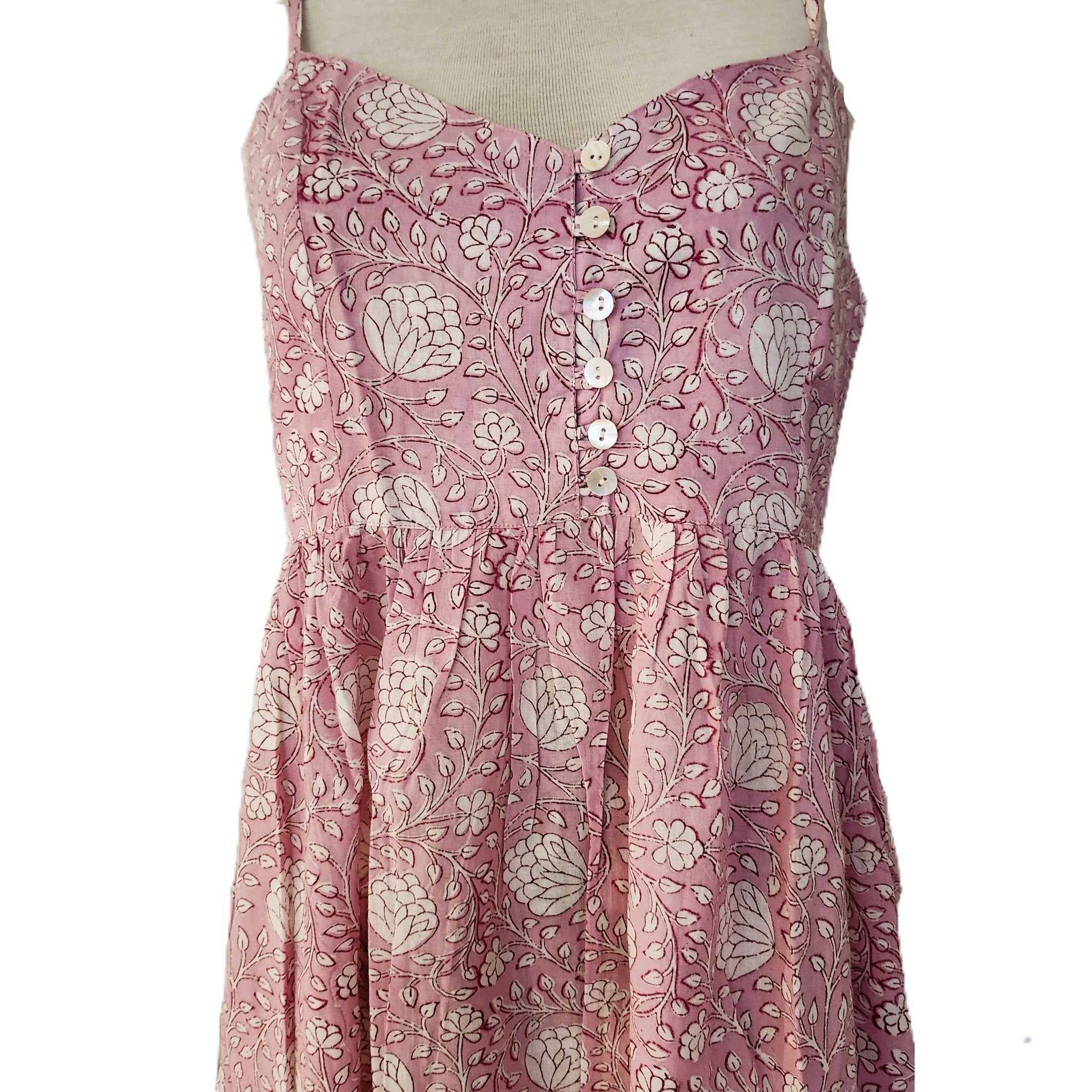Block-print cotton sundress, Ayra design