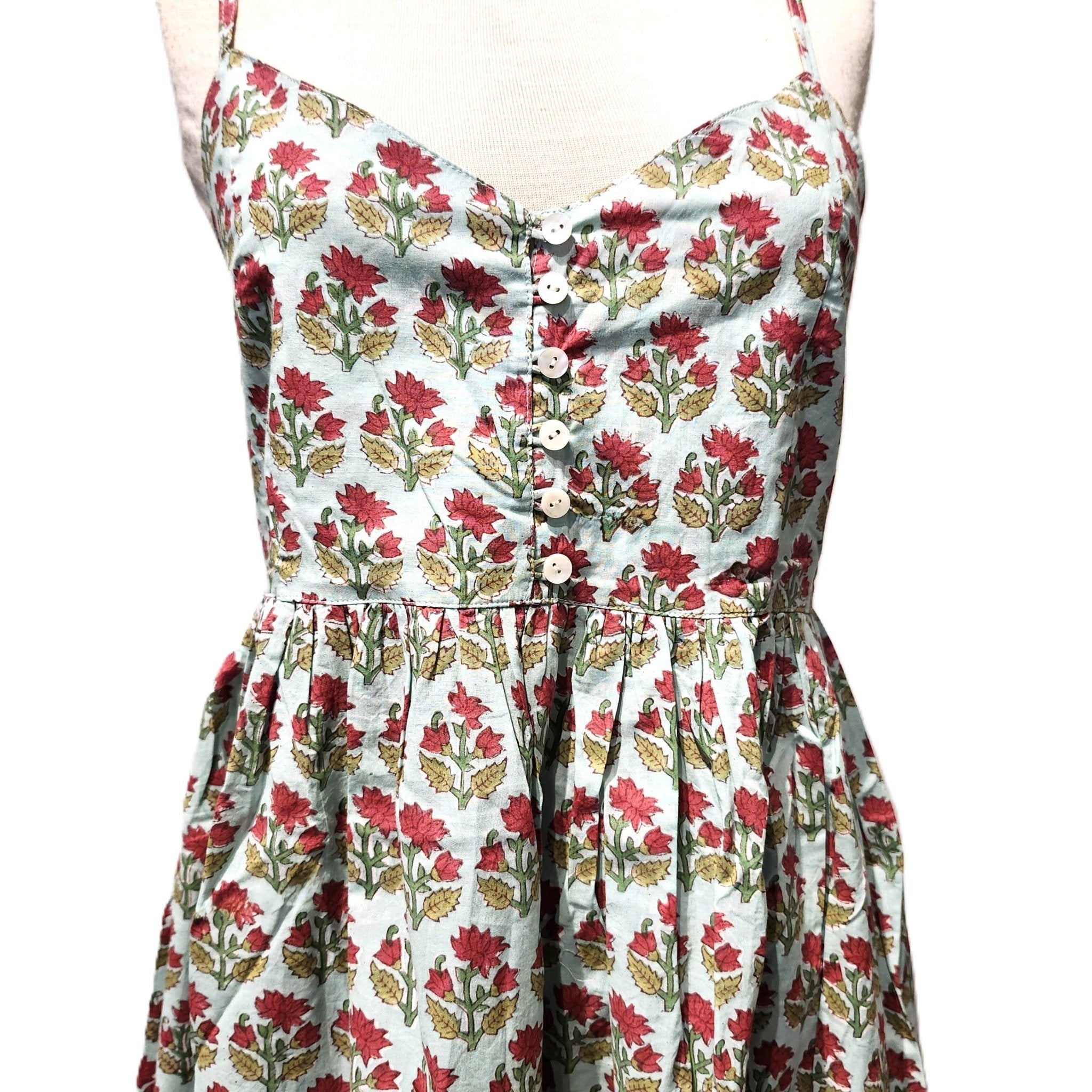 Block-print cotton sundress, Pippa design