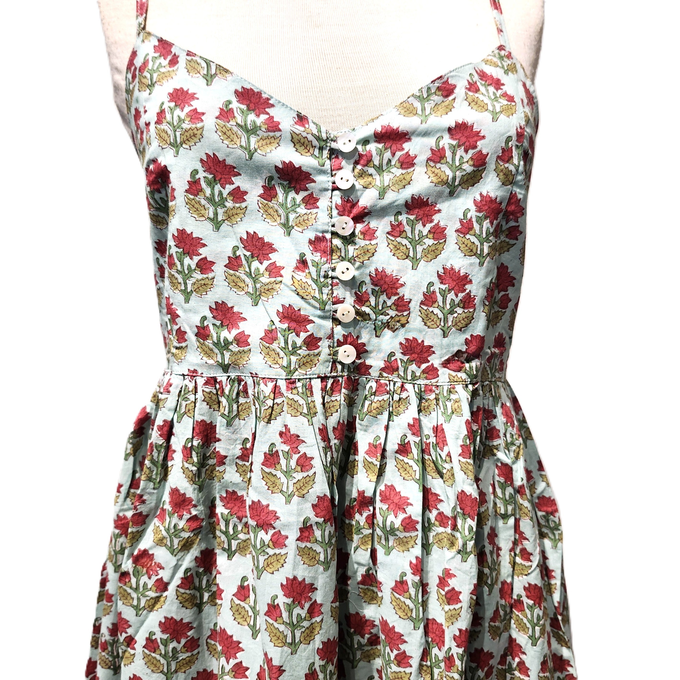 Block-print cotton sundress, Pippa design