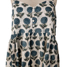 Block-print cotton sundress, Stephanie design, with adjustable straps