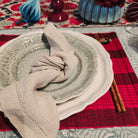 Vibrant fuchsia woven bamboo placemat