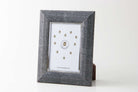 Charcoal faux shagreen Bella photo frame, 5 x 7 or 8 x 10 inch, styled in a home setting