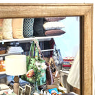 Bosham square mirror in bleached mango wood, 97 cm