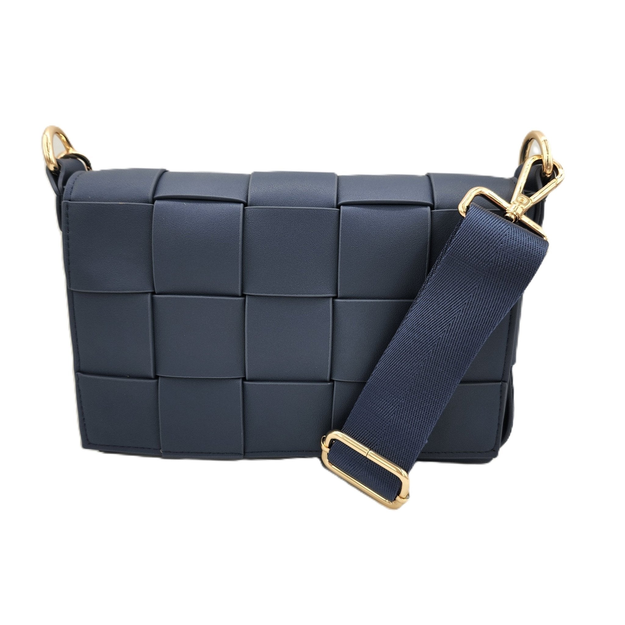 Braided small bag in blue