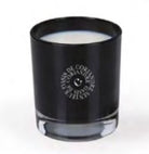 Scents of Morocco Coriander Oasis candle in black lacquered glass, citrus-aromatic soy wax