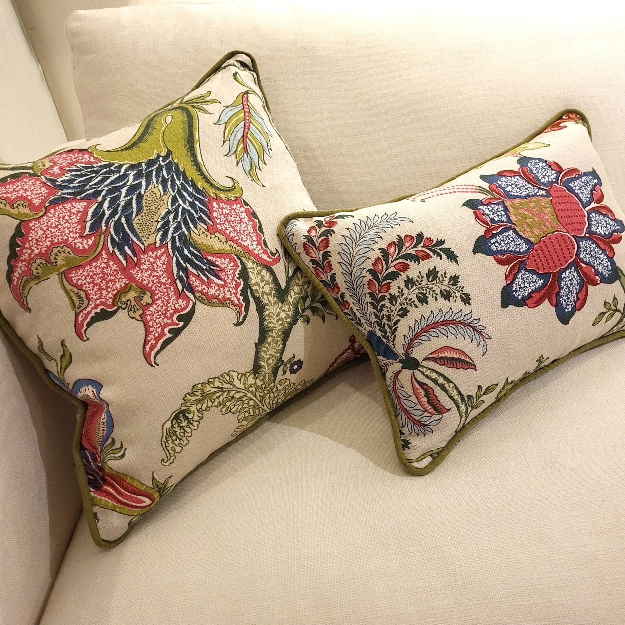 Seraphine Manuel Canovas linen cushion cover
