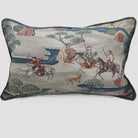 Mongolia print cushion cover, rectangular