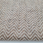 Cashmere herringbone shawl in beige with a natural base