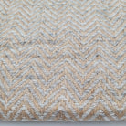 Cashmere herringbone shawl in cream, soft and lightweight, 70 x 200 cm