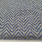 Cashmere herringbone shawl in denim