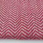 Cashmere herringbone shawl in rosy red