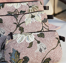 Flower Linen cosmetic bag in dusty pink, Ceannis