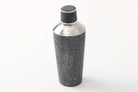 Charcoal faux shagreen cocktail shaker by Forwood Design, side view detail