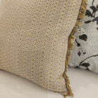 Cotton cushion with a fringe, 45 cm