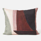 Object hand-painted linen cushion cover