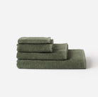 Olive terry cotton towels by Citta