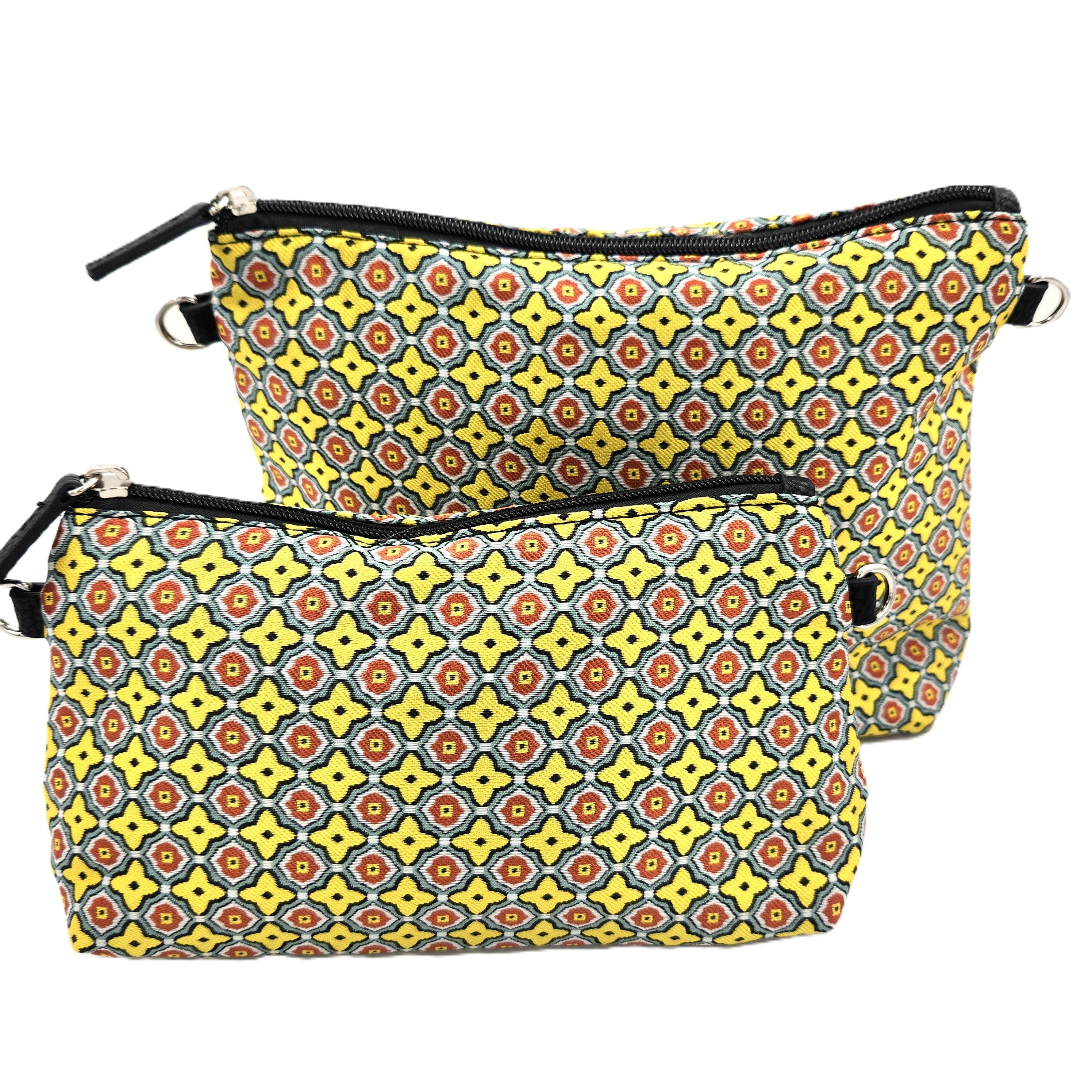 Artist Mosaic cosmetic bag in yellow