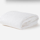 White waffle cotton bedspread, 200 x 260 cm