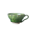 Sthal ceramic cup with handle in seaweed green