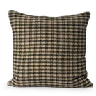 Beige metallic check cushion cover, Ceannis