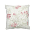 Linen cushion hand embroidered with cherry blossom, 45 x 45 cm