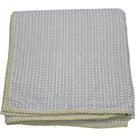 King block-print cotton dohar blanket in a leaf stripe design, 270 x 270 cm, machine washable, made in India