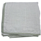 King block-print cotton dohar blanket in a stripe design, 270 x 270 cm, a light alternative to a duvet